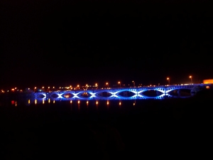 The old bridge with lights! 