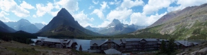 Overlooking Many Glacier Hotel and Swiftcurrent Lake